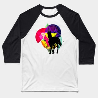 80s Nostalgia Equestrian Art Baseball T-Shirt